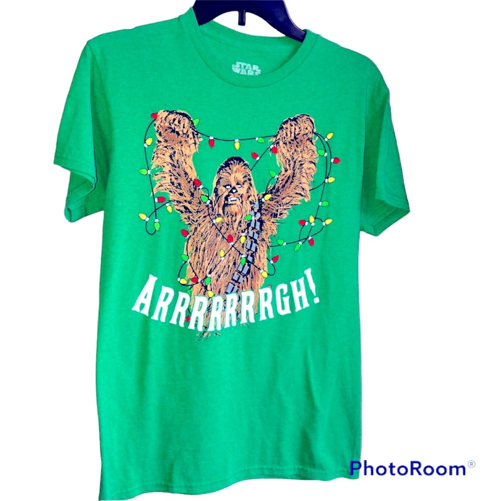 NEW FIFTH SUN STAR WARS Chewbacca Shirt Small Green Men’s UNISEX NWOT
